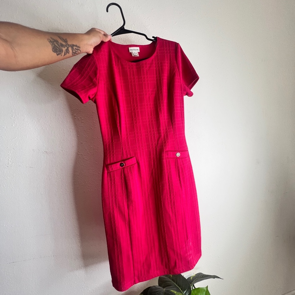 PINK BUSINESS CASUAL DRESS